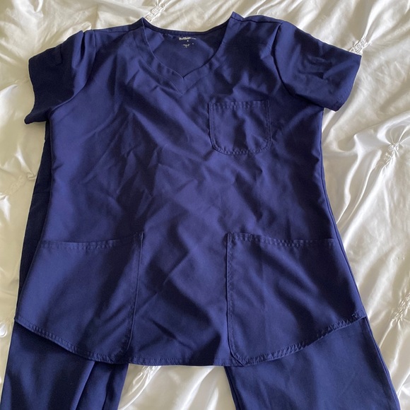 Navy Scrubstar scrub set - Picture 1 of 6